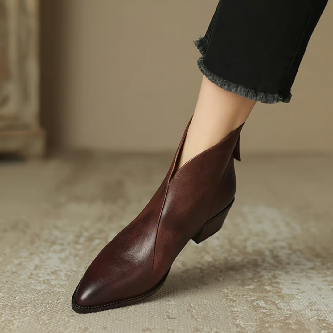 Anna & Rose | Marvella™ | Luxury Low-Heel Ankle Boots