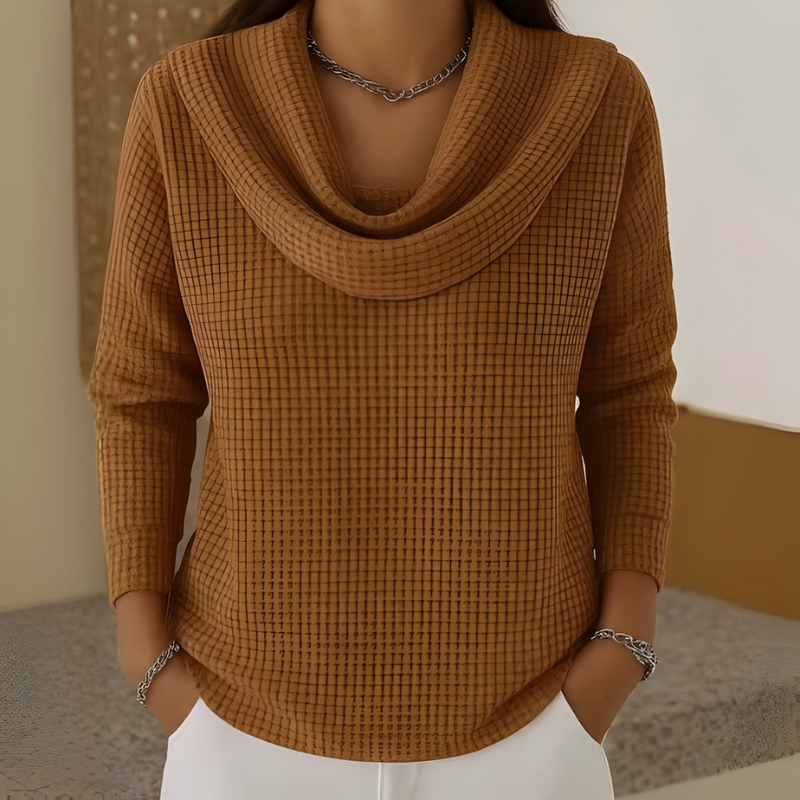 Calira - Warm Waffle Knit Sweater