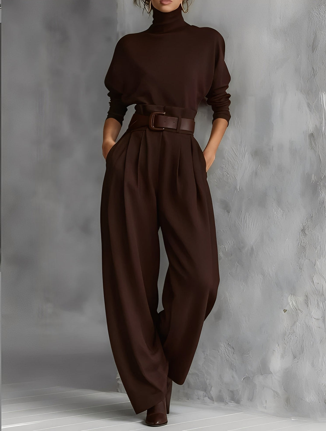 Alessia™ | Elegant Turtleneck Jumpsuit