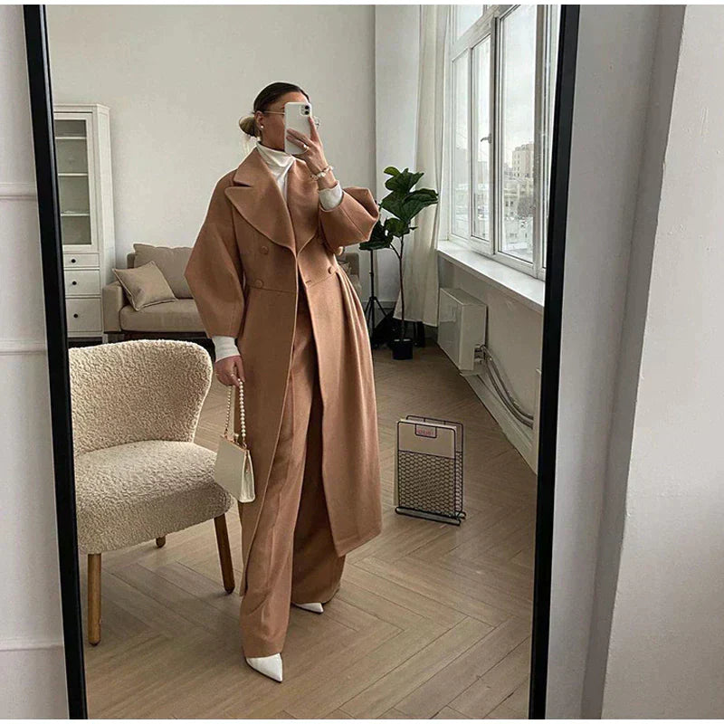 Rosaluxe™ - Premium Longline Wool-Style Coat