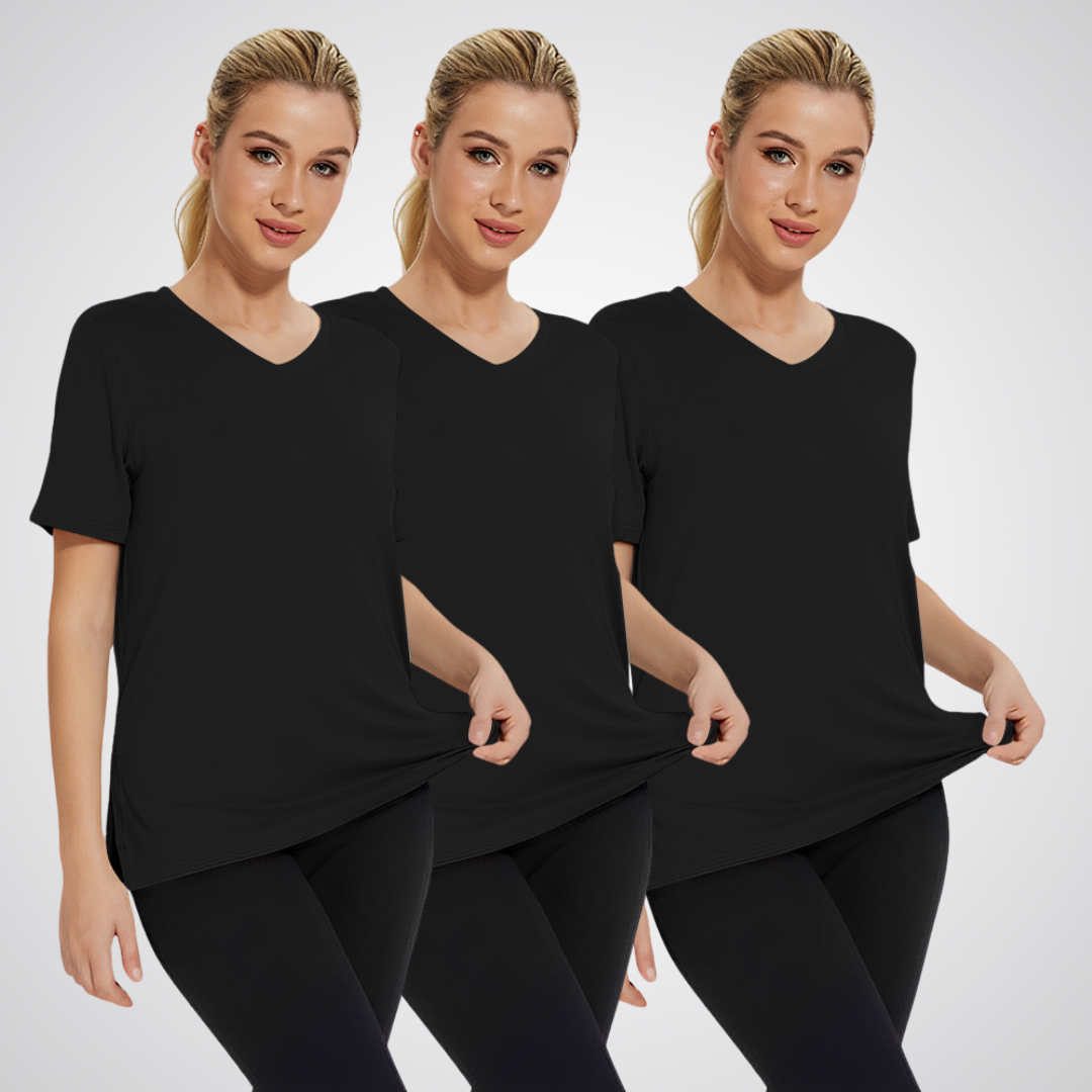 Aurella - Casual Loose Fit Tee Set