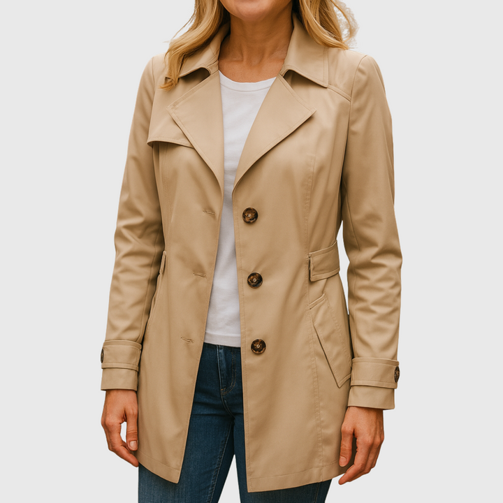 Jamira – Elegant Autumn Trench Coat