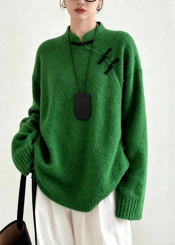 Soraya - Buttoned Winter Collar Sweater