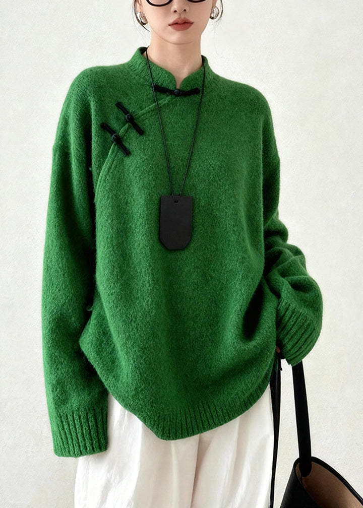 Soraya - Buttoned Winter Collar Sweater