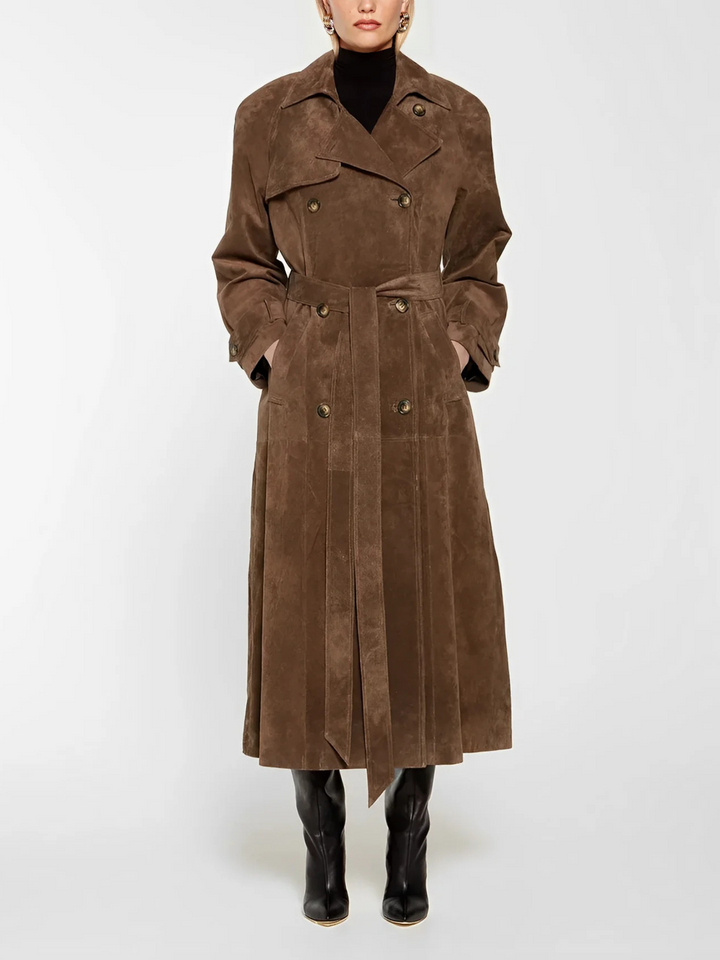 Larelle™ - Classic Suede Style Long Coat
