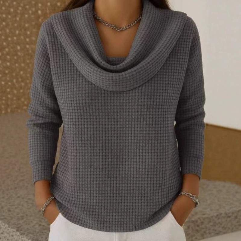 Calira - Warm Waffle Knit Sweater