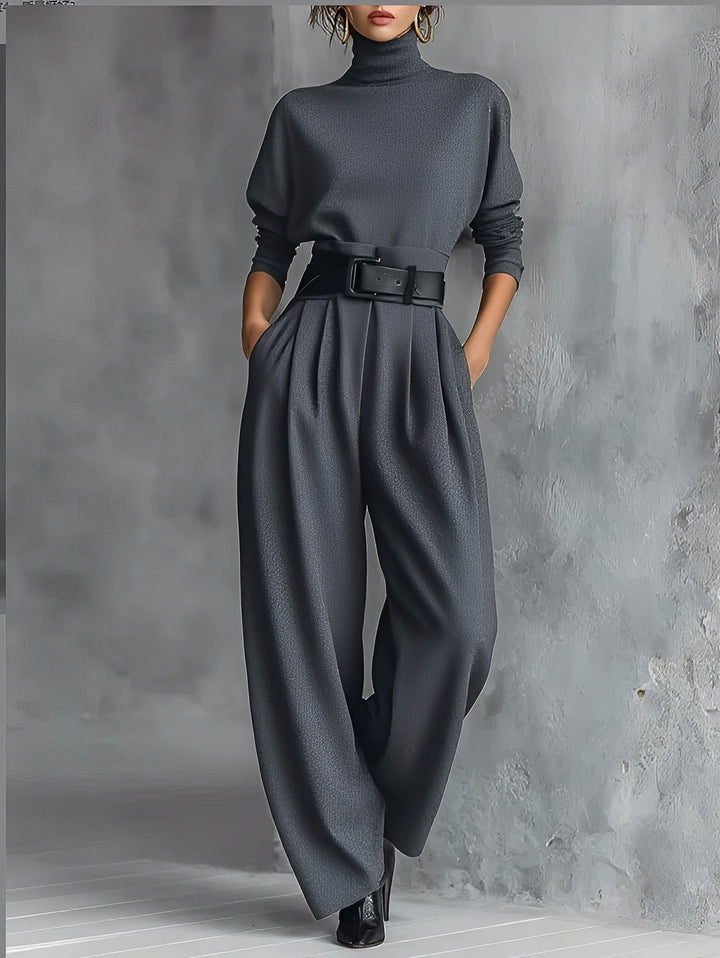 Alessia™ | Elegant Turtleneck Jumpsuit