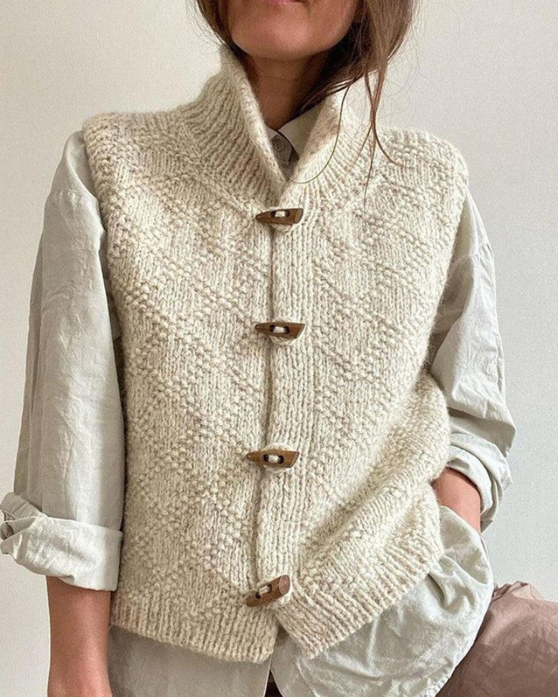 Anna & Rose | Camila | Sophisticated Sleeveless Knit Vest