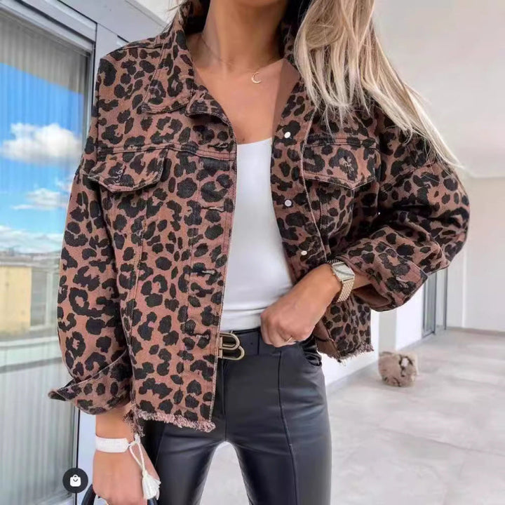 Savira - Leopard Button Jacket