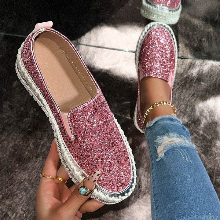 Velisse - Glitter Slip-On Loafers
