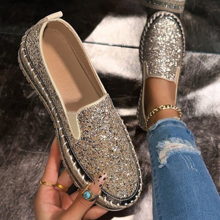 Velisse - Glitter Slip-On Loafers