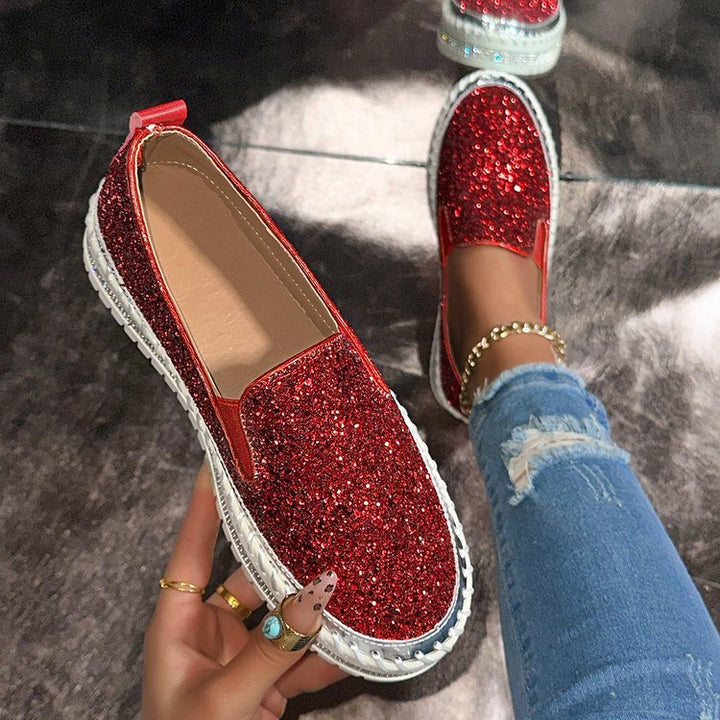 Velisse - Glitter Slip-On Loafers