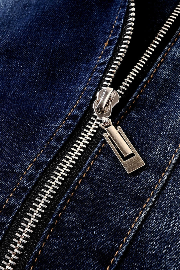 Denara - Denim Zip Jacket