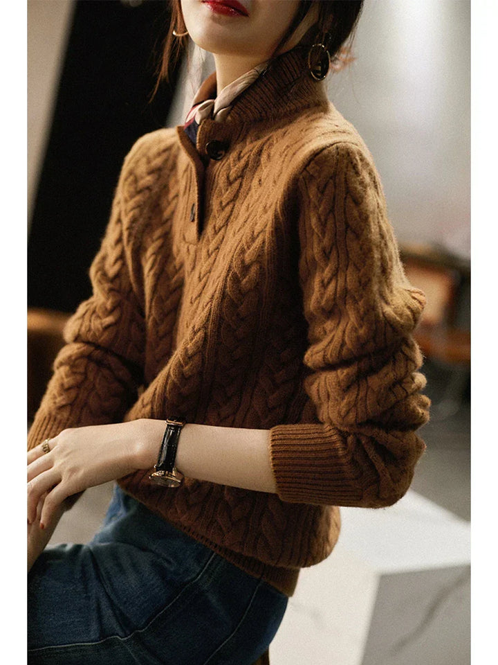 Anna & Rose | Marcelline™ | Cable Button Sweater