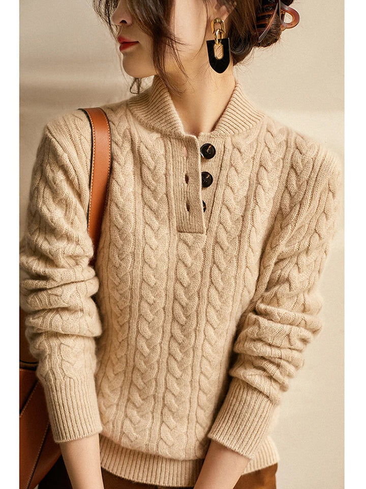 Arvella - Button Front Sweater