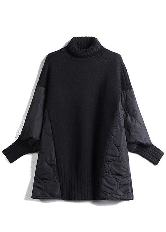 Nivara - Patchwork Turtleneck Sweater