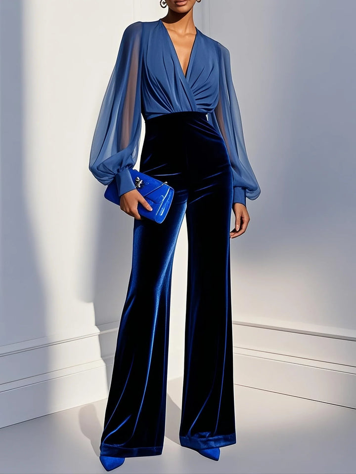 Noressa - Velvet Statement Jumpsuit