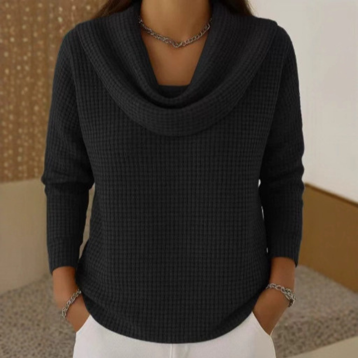Calira - Warm Waffle Knit Sweater