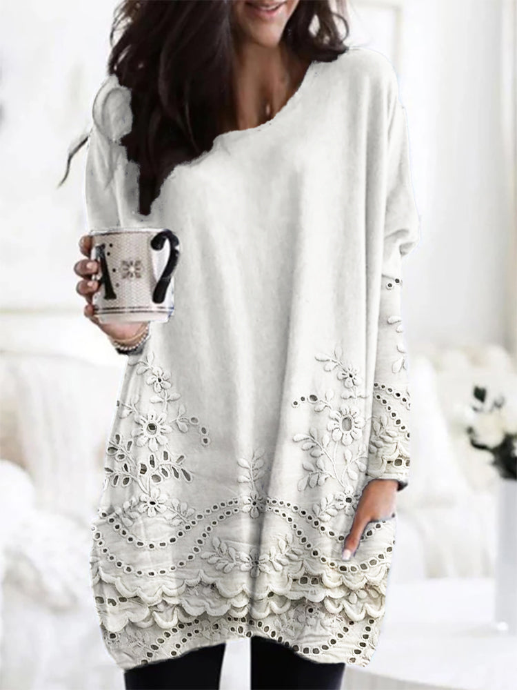 Elowyn - Cozy Printed Sweater