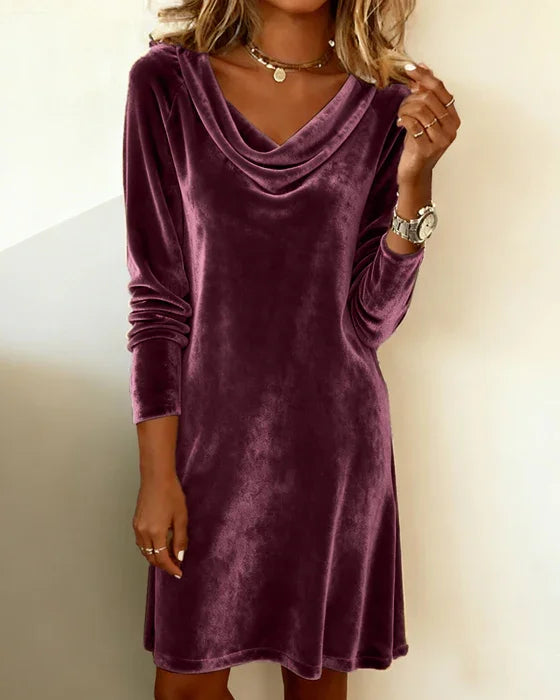 Anna & Rose | Fioralyn™ | Loose Fitting Velvet Dress