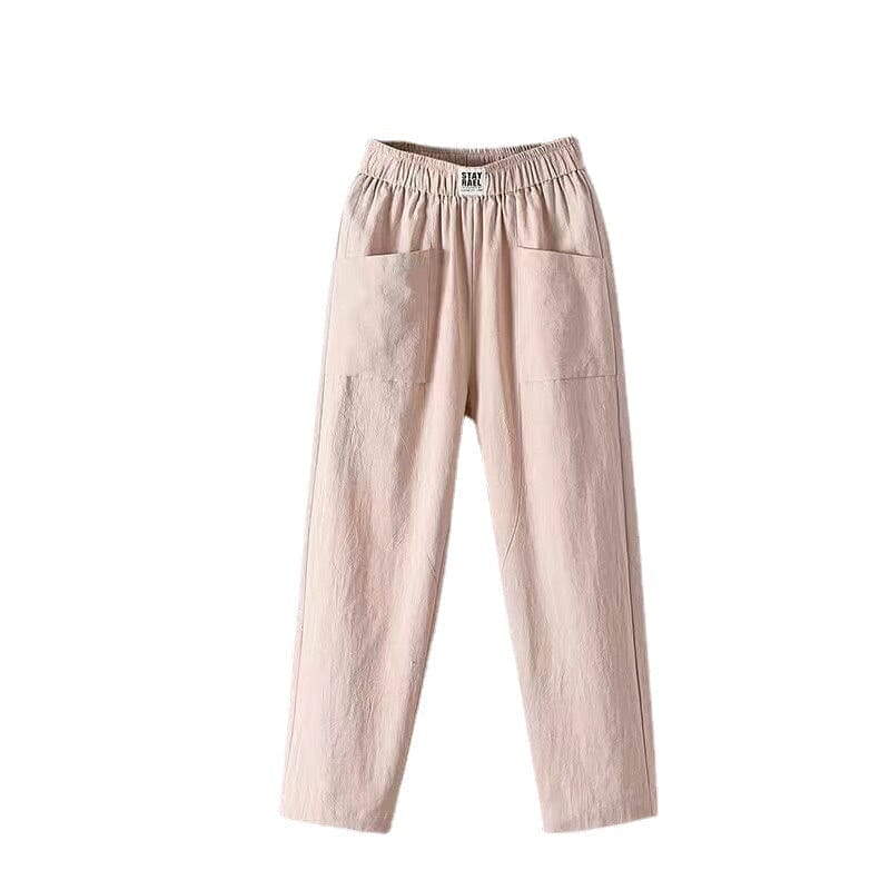 Adelina - Classic Linen-Style Straight Pants