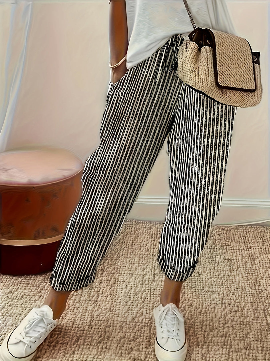 Valentina™ - Striped Wide-Leg Pants