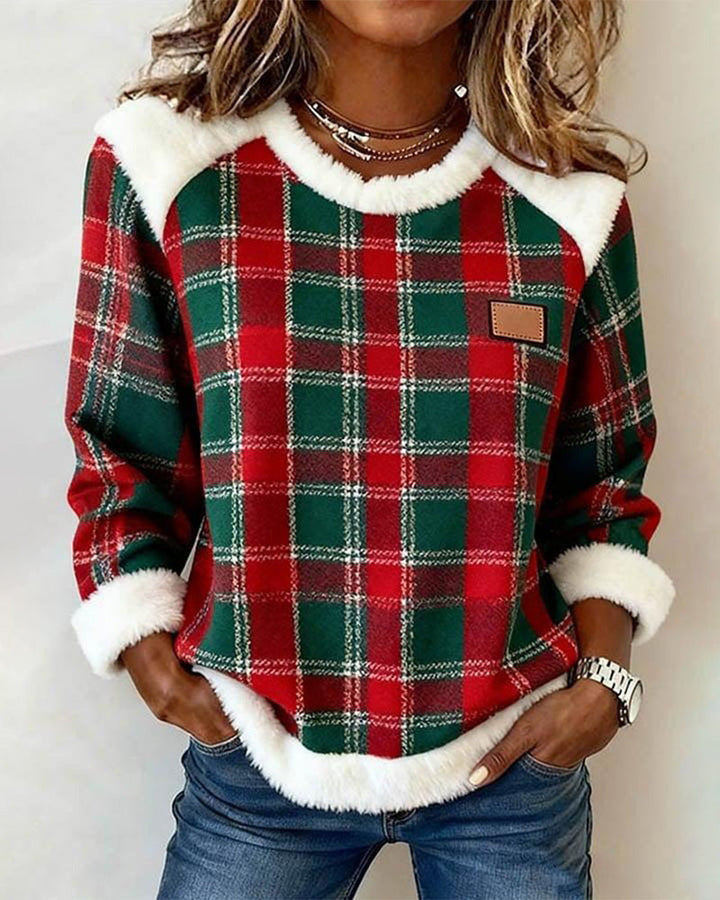 Anna & Rose | Wynterlynn™ | Cozy Patchwork Sweatshirt