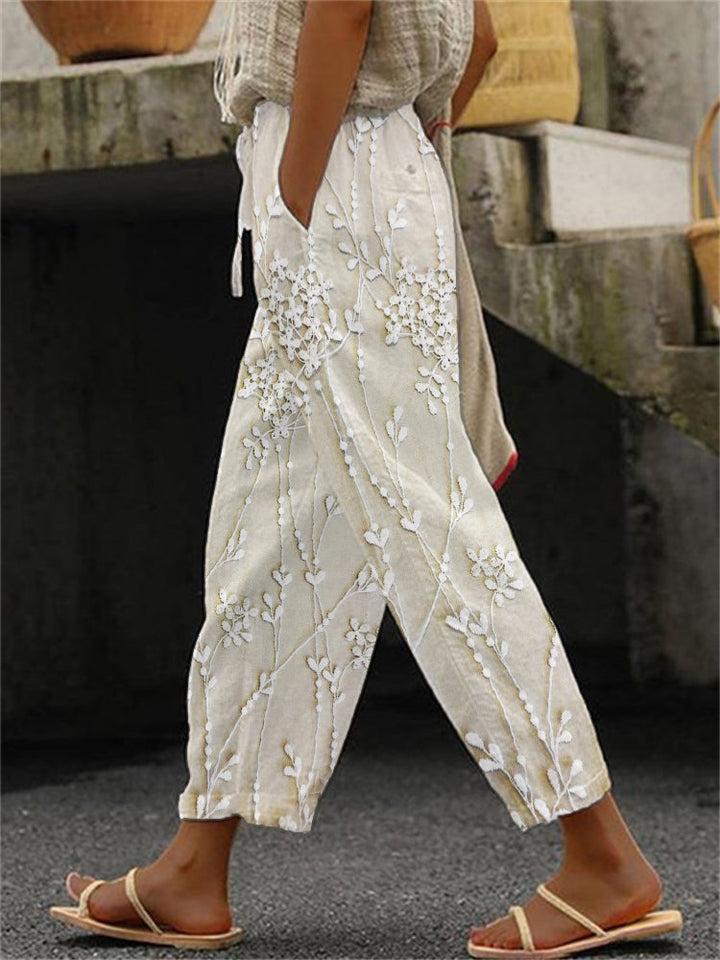 Serena™ - Vine Printed Trousers