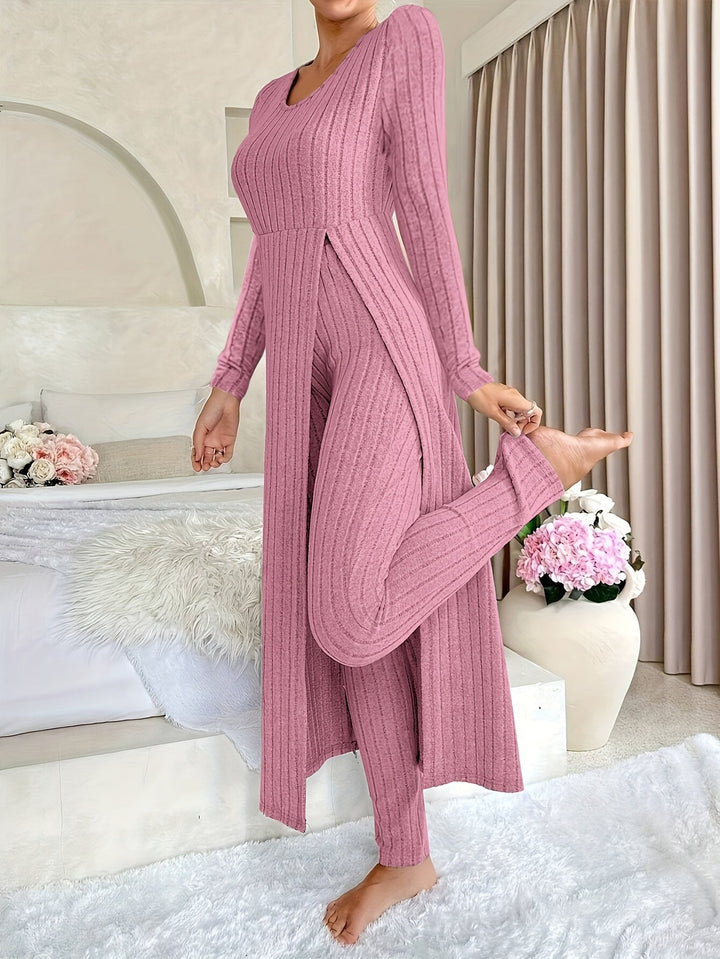 Anna & Rose | Aldea™ | Cozy Two-Piece Ribbed Lounge Set