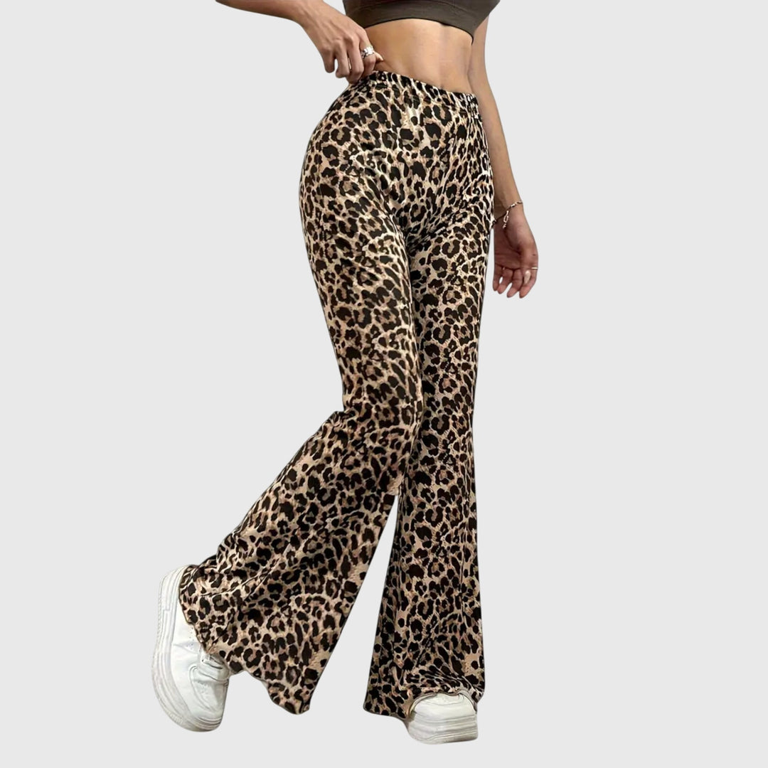 Anna & Rose | Noelle™ | Leopard Bootcut Trousers