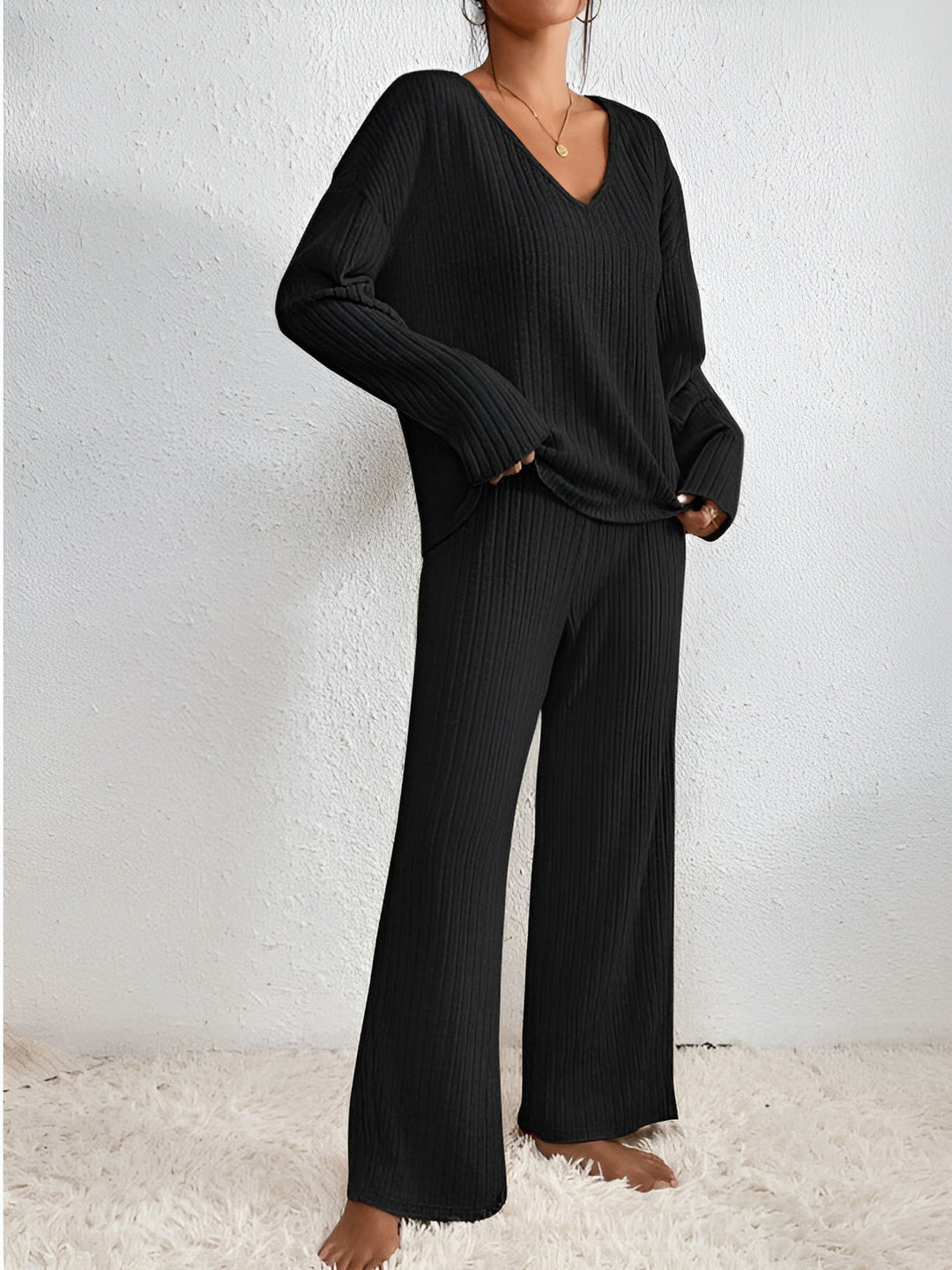 Noelle - Ribbed Lounge Set