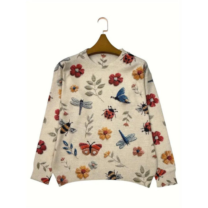 Marisol - Floral Turtleneck Sweater