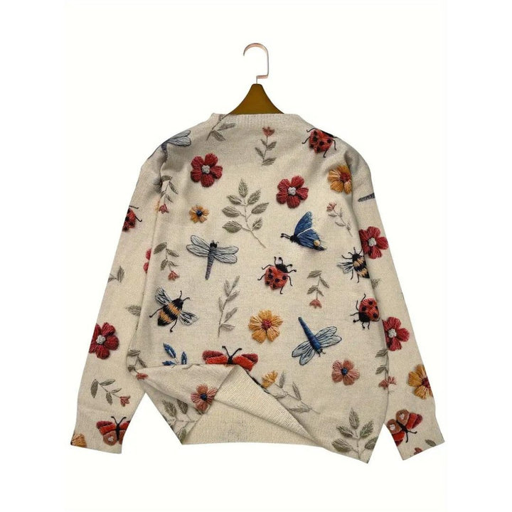 Marisol - Floral Turtleneck Sweater