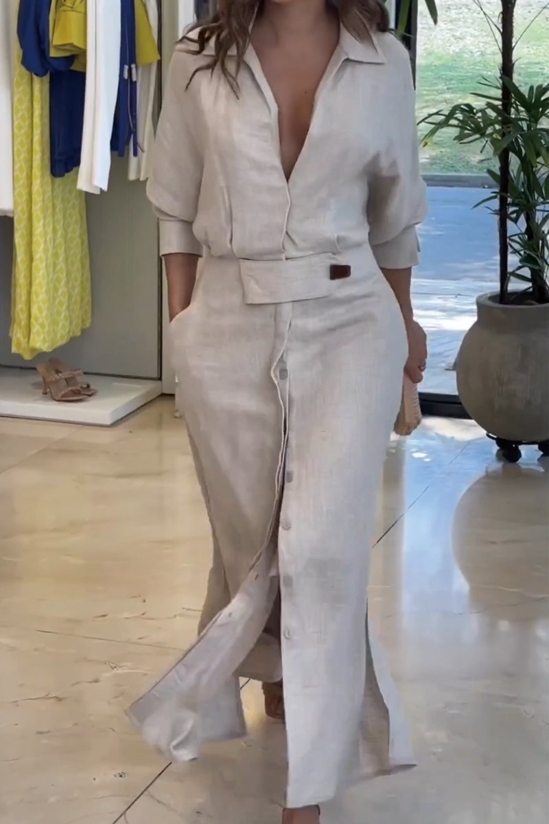 Anna & Rose | Jeanette™ | V-Neck Maxi Dress