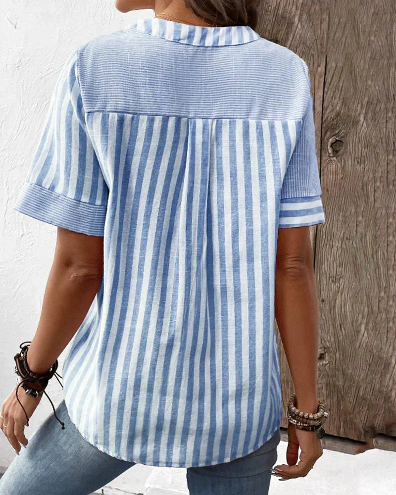 Mirelle - Soft Striped Blouse