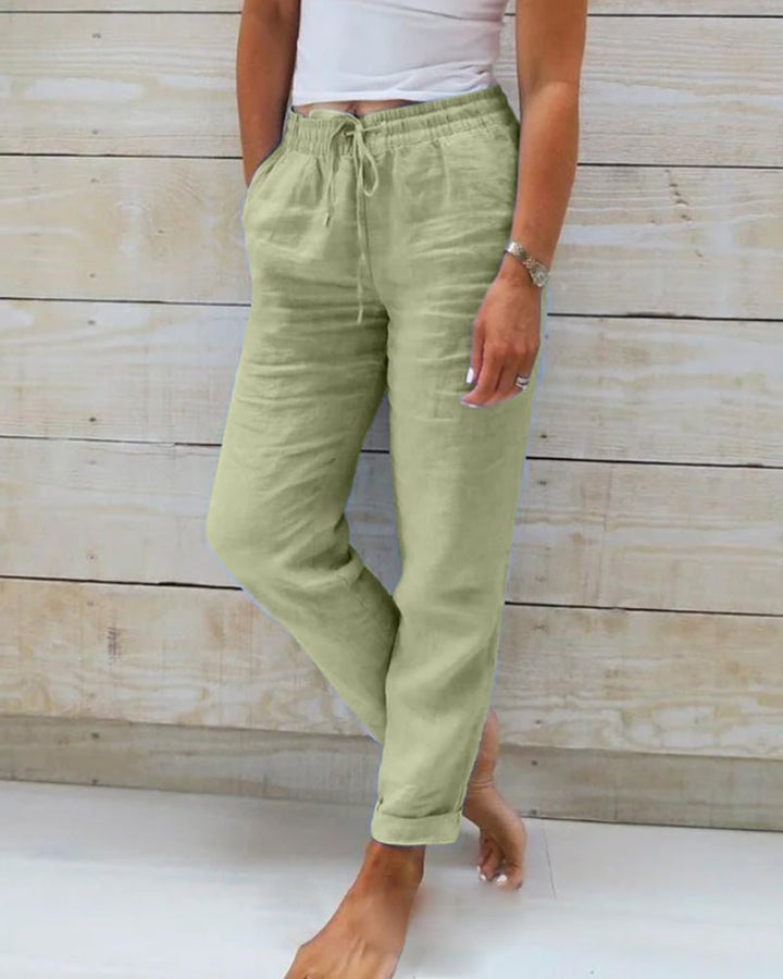 Avery™ - Cotton and Linen Trousers