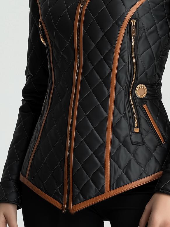 Lilvera™ - Quilted Diamond Pattern Jacket