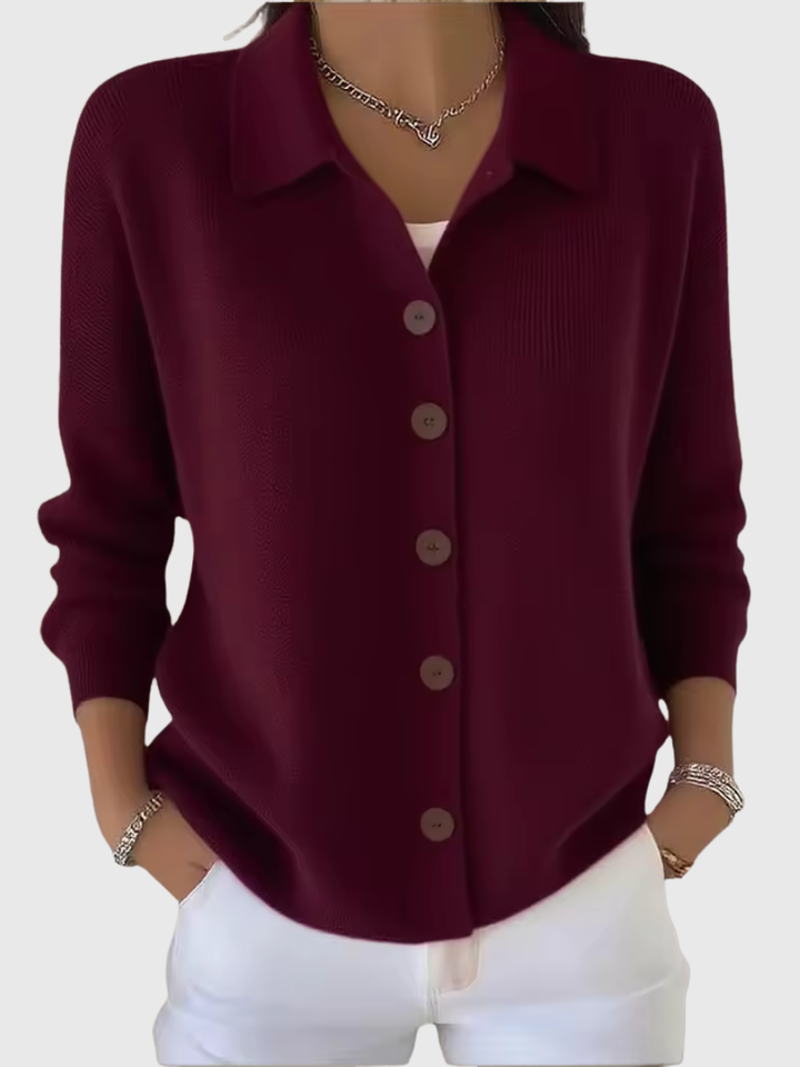 Hanora – Cozy Button Knit Sweater